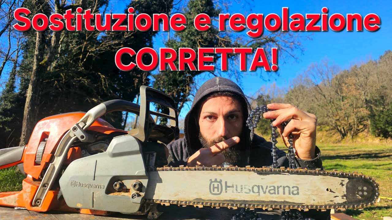 Come sostituire la catena della motosega e regolare correttamente la tensione!