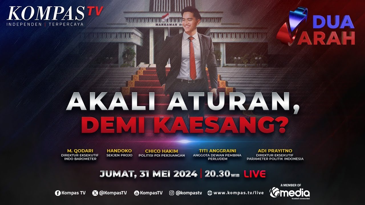 LIVE - Akali Aturan, Demi Kaesang? | DUA ARAH