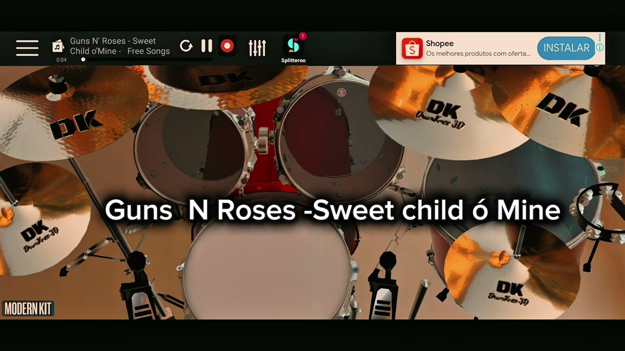 GUNS N ROSES - ( SWEET Child  Ó Mine ) Cover @DrumKnee3D PARA ANDROID🔥🥁 