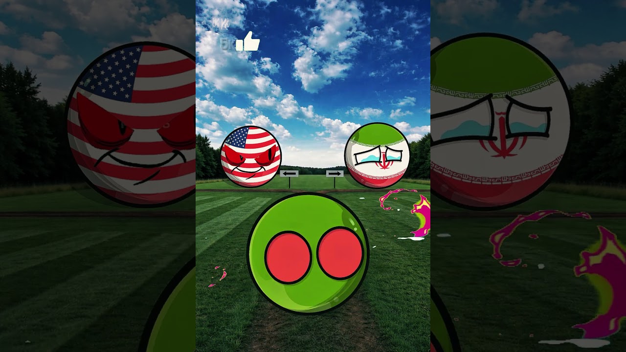 USA vs Iran 🇺🇸🇮🇷 | Which Countries Support Them? 🌍 Countryballs Explained#countryballs