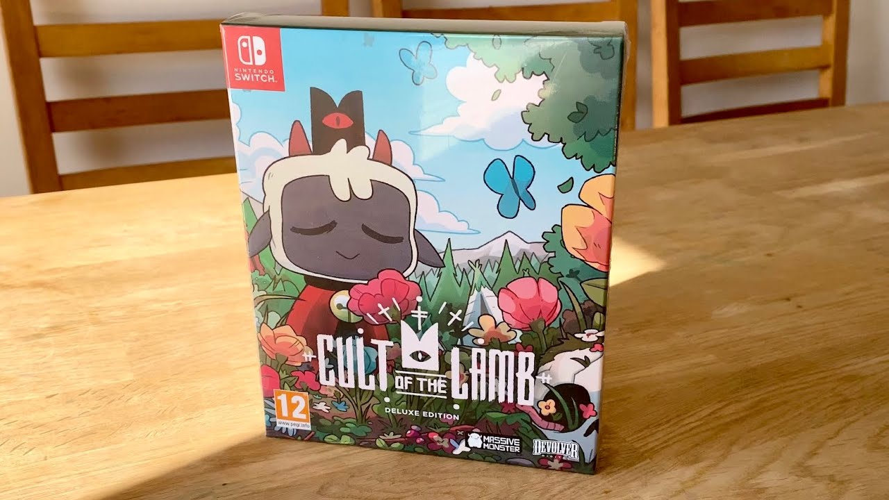 Cult Of The Lamb Deluxe Edition Unboxing ASMR - Nintendo Switch