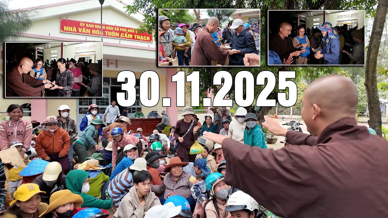 [Hành trình cứu trợ - Thầy Minh Thiền] Ngày 30.11.2025