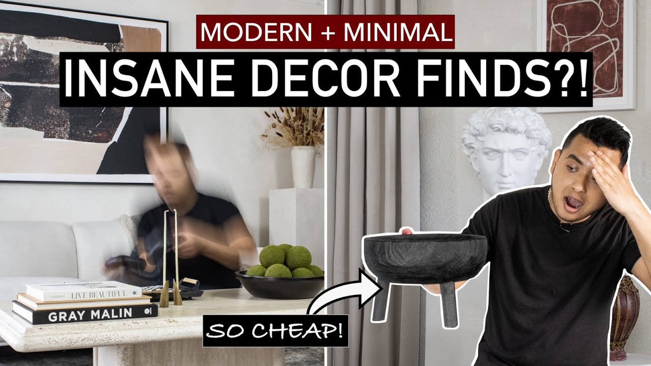 The Best Modern Home Decor Finds ON A BUDGET (shop AND decorate with me)