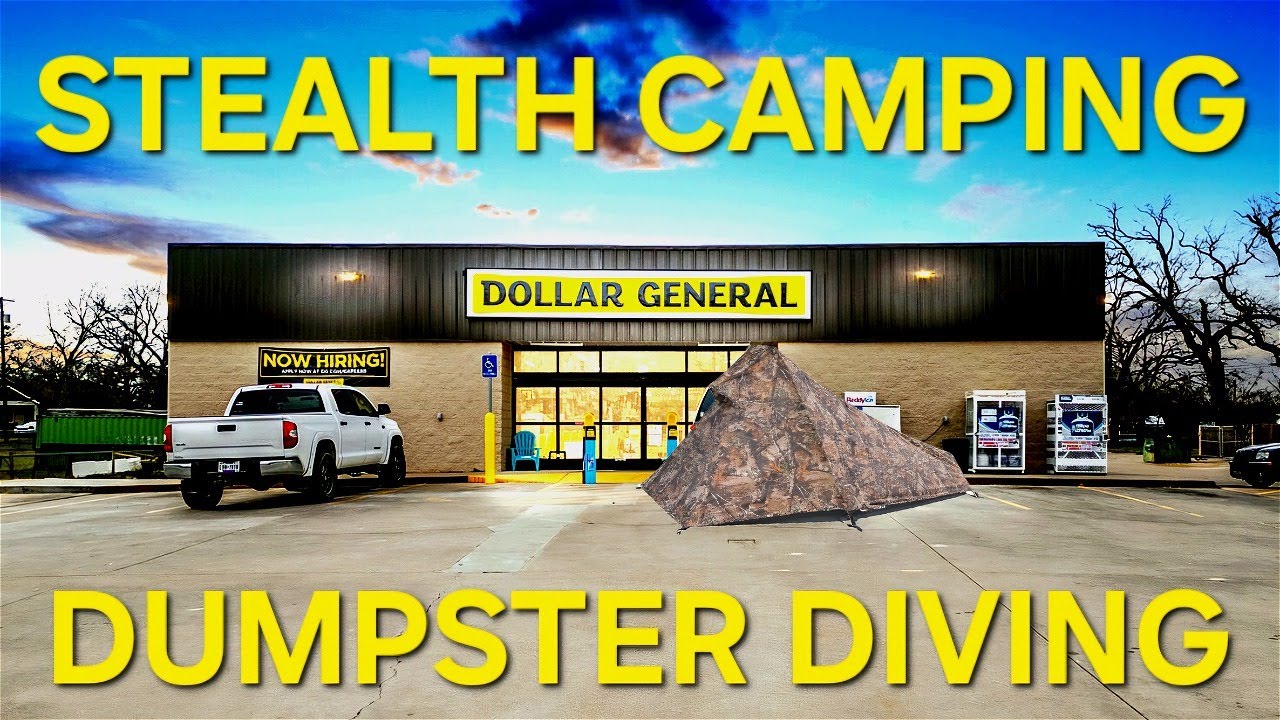 Dollar General Dumpster Diving And Stealth Camping