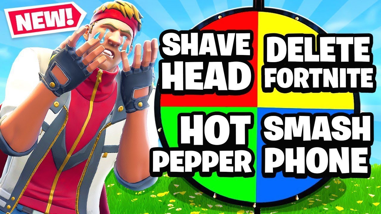 FORTNITE EXTREME MYSTERY SPIN WHEEL CHALLENGE!