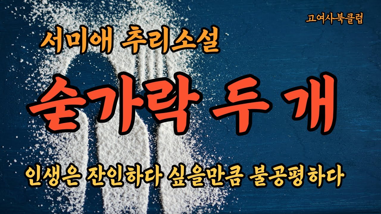 세상은 잔인하게 굴기로 마음먹은 사람에게는 절대 미소를 보내지 않는다.   서미애 추리소설  ' 숟가락 두 개 ' / 한국추리소설