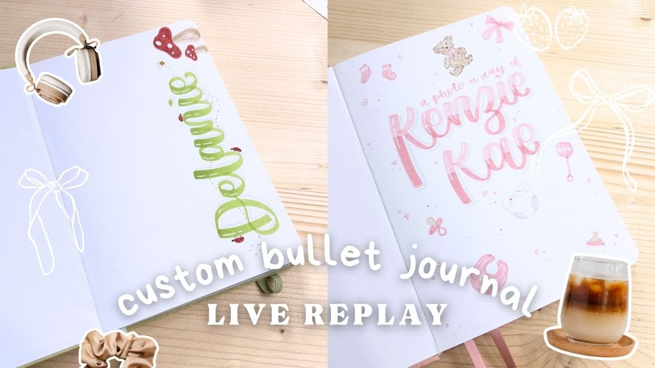 Live Custom Bullet Journal REPLAY September 4 | Personalizing More Orders! February Desserts Theme