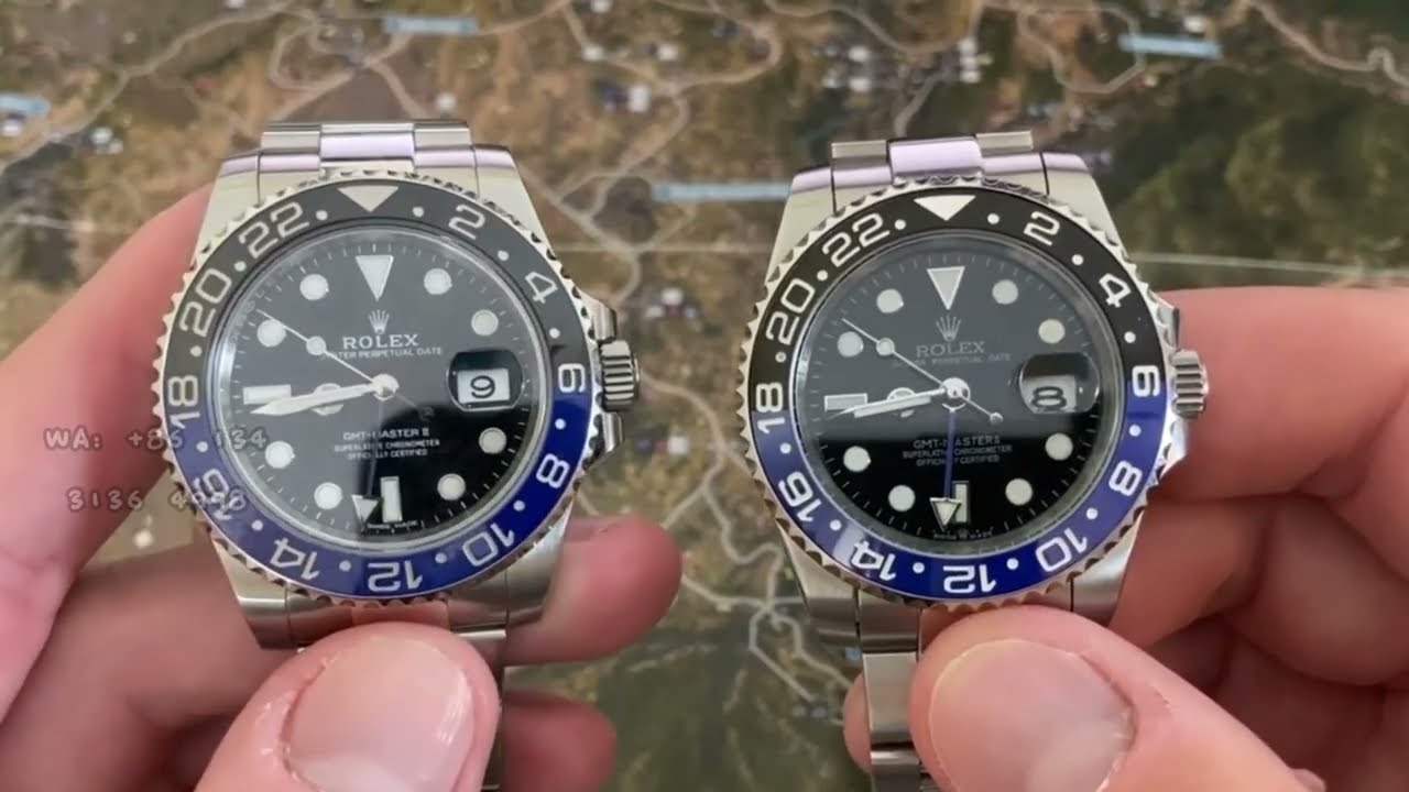 Real Rolex Batman VS Fake Rolex Batman