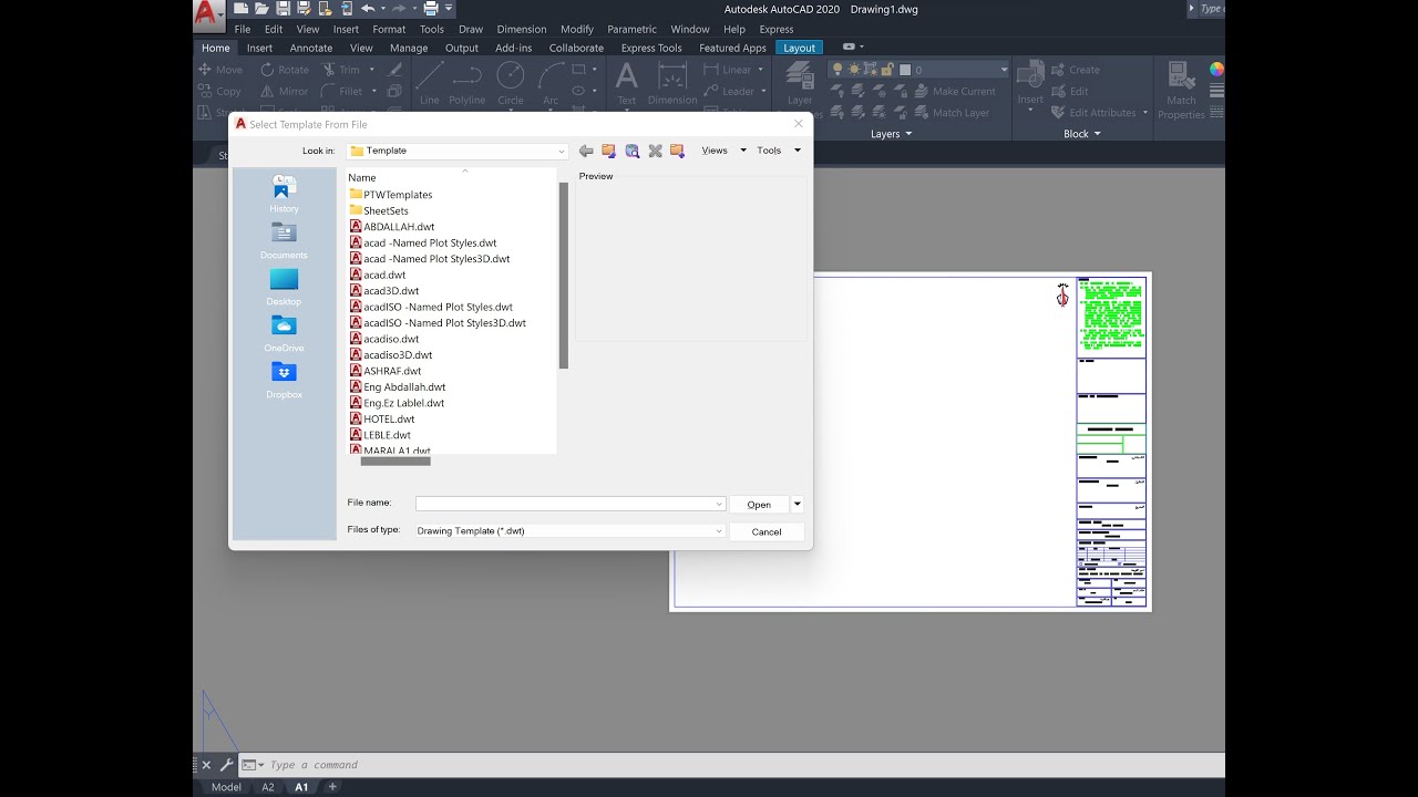 2- AutoCAD Layout Template | اتوكاد شرح طريقة تجهيز قوالب ال Layout