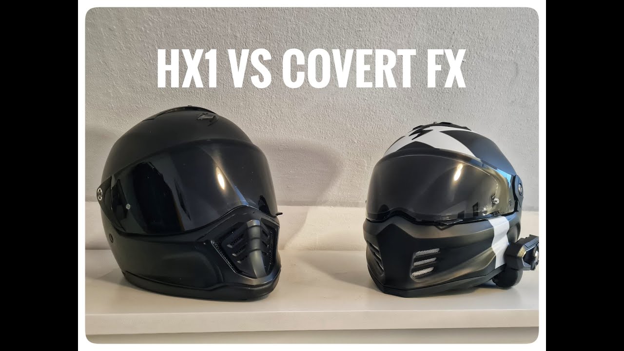 COVERT FX vs HX-1 Scorpion Helmvergleich