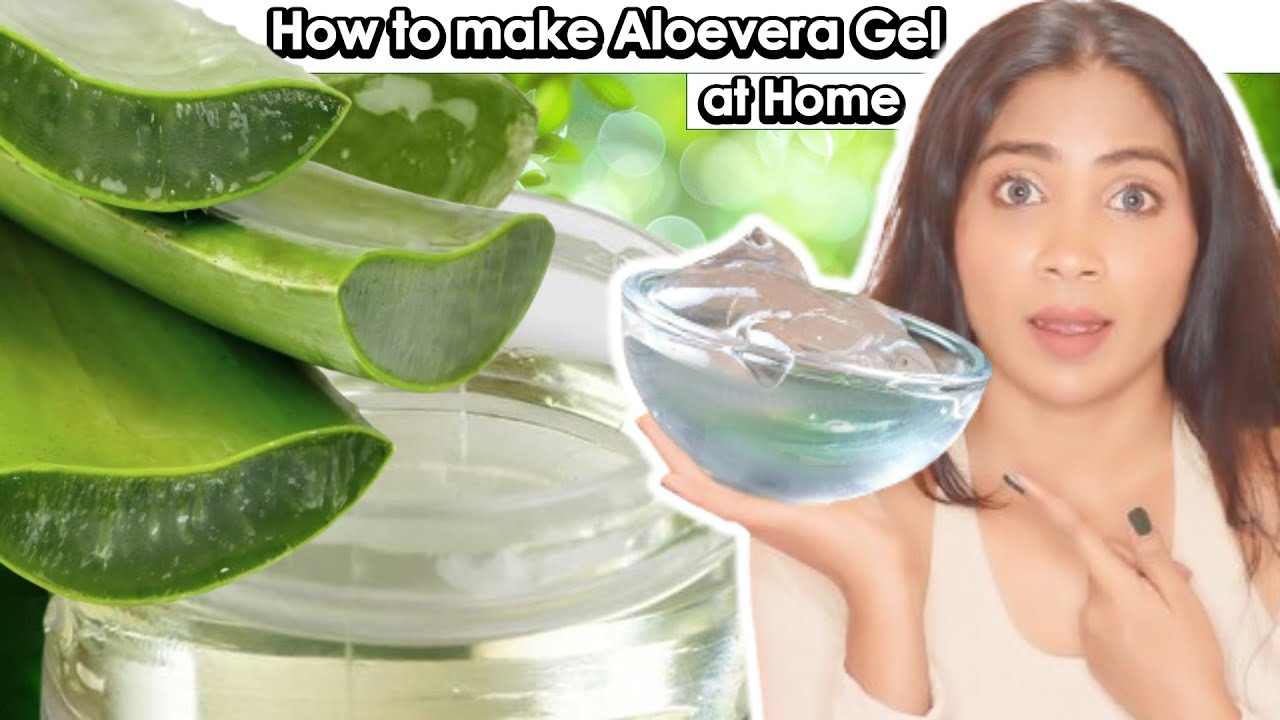 Easy & Fast Homemade *ALOEVERA GEL* Recipe-Make Aloevera Gel at Home For Soft Glowing Spotless Skin