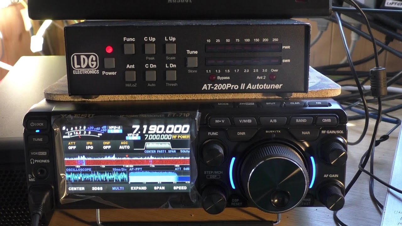 Yaesu FT-710, внешний АТУ LDG AT-200Proii, Z-11PRO II