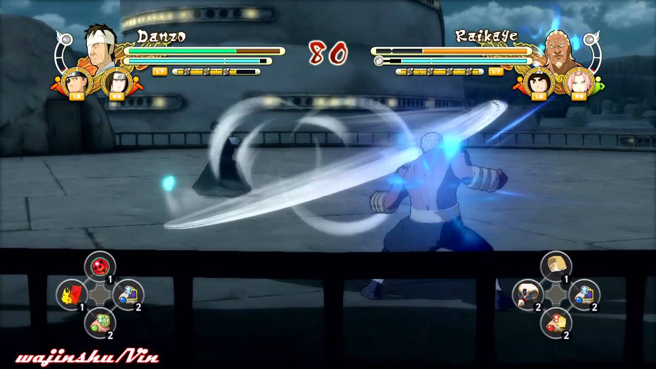 Naruto Ultimate Ninja Storm 3 Danzo vs Raikage Gameplay