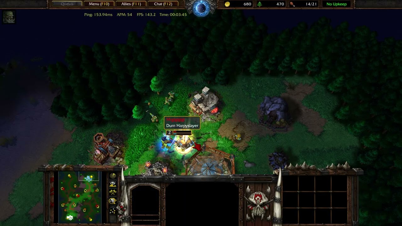 Он точно знал, где я нахожусь? 1 на 1 Орк против орка в Warcraft 3 