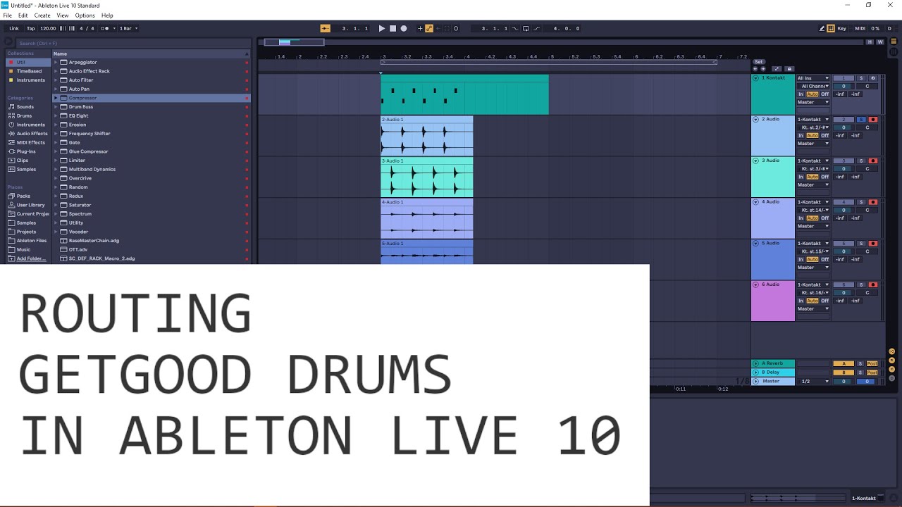 Getgood Drums Routing Tutorial - Ableton Live 10