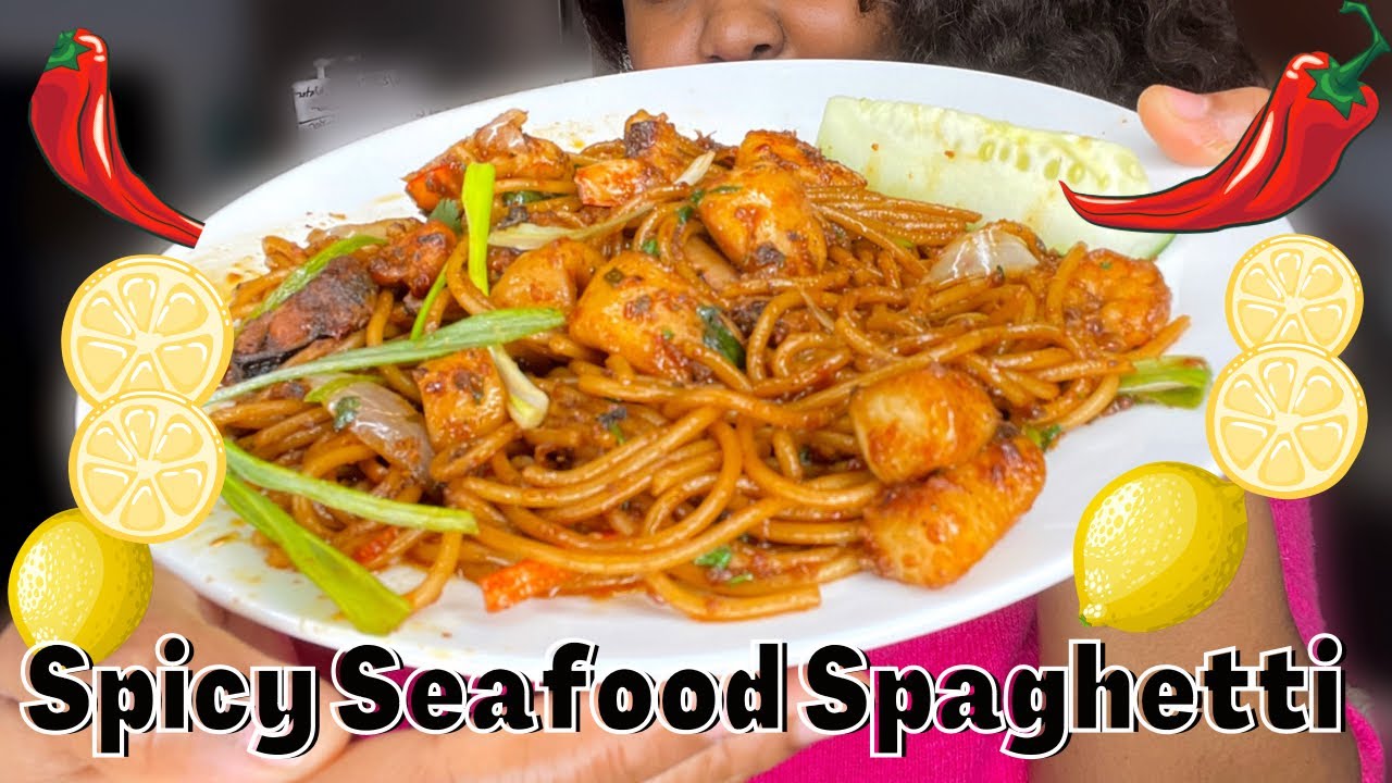 SPICY SEAFOOD SPAGHETTI | COOKMAS DAY 10