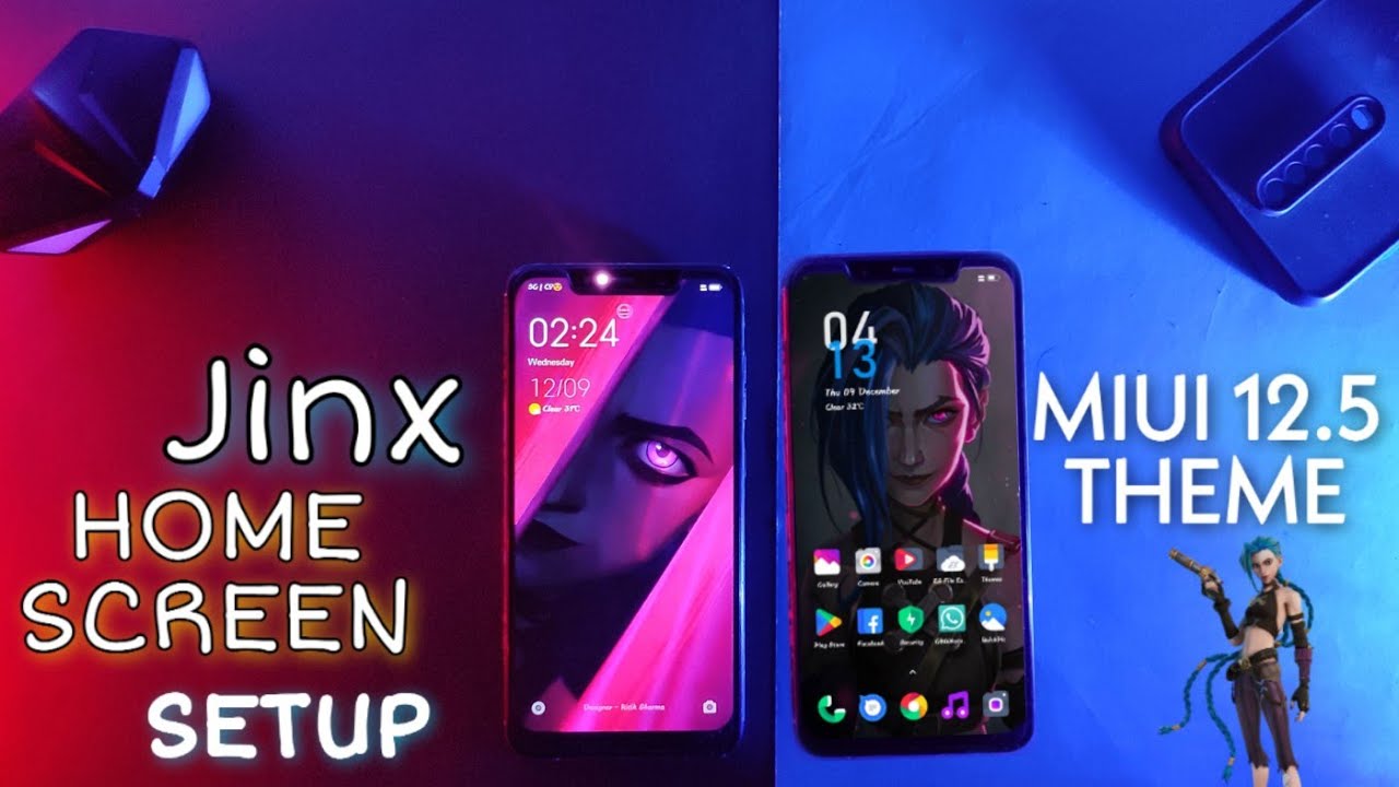 MIUI 12.5 Jinx Home Screen Setup | New System Ui,Colourful Hi | Miui 12.5 Theme Any Xiaomi Devices