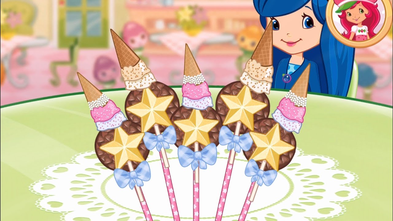 Strawberry Shortcake Bake Shop - Blueberry Muffin’s Cake Pops - Fun Cooking Gameplay
