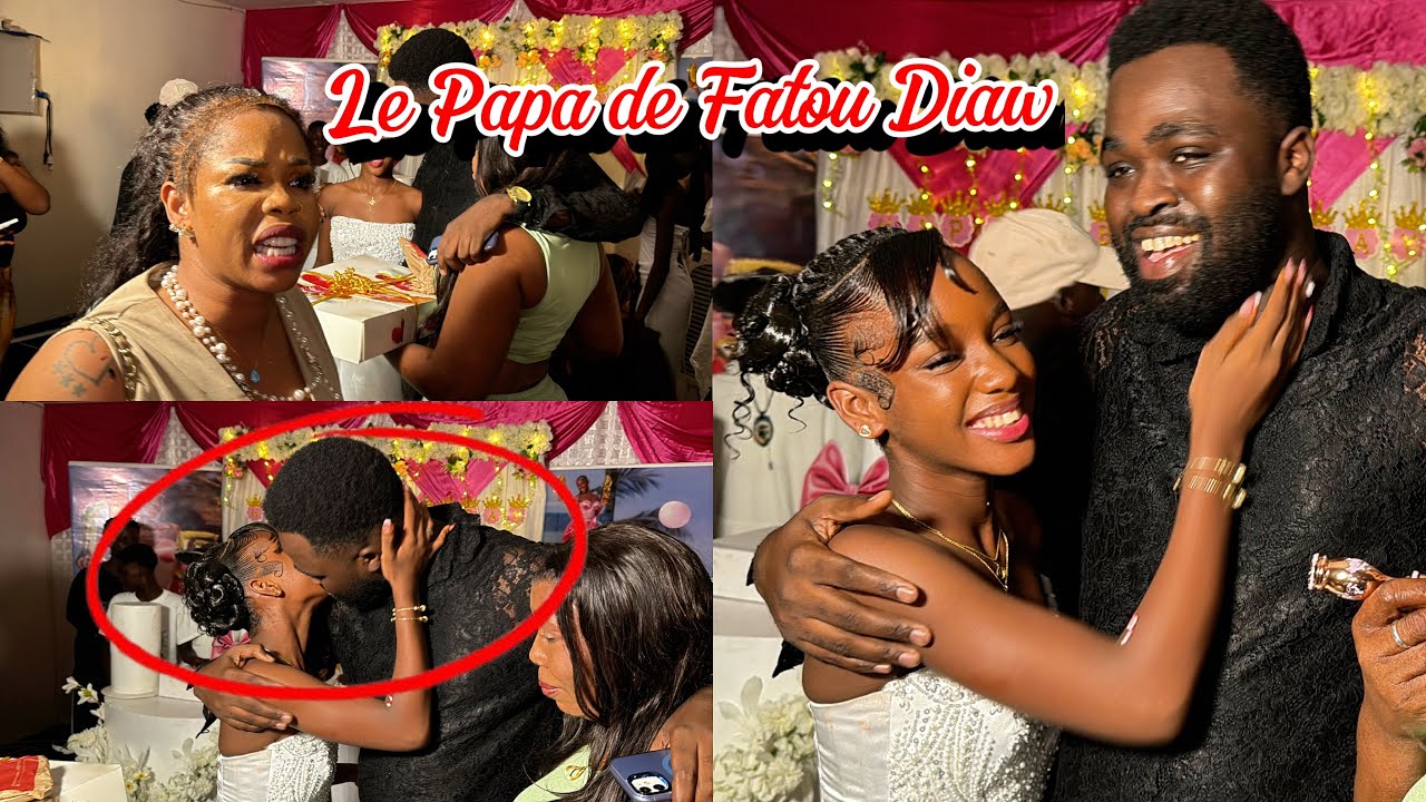 😱oh Papa de Fatou Diaw Débarque en surprise à l'anniversaire de sa Fille, les larmes de Mame Ndiaye