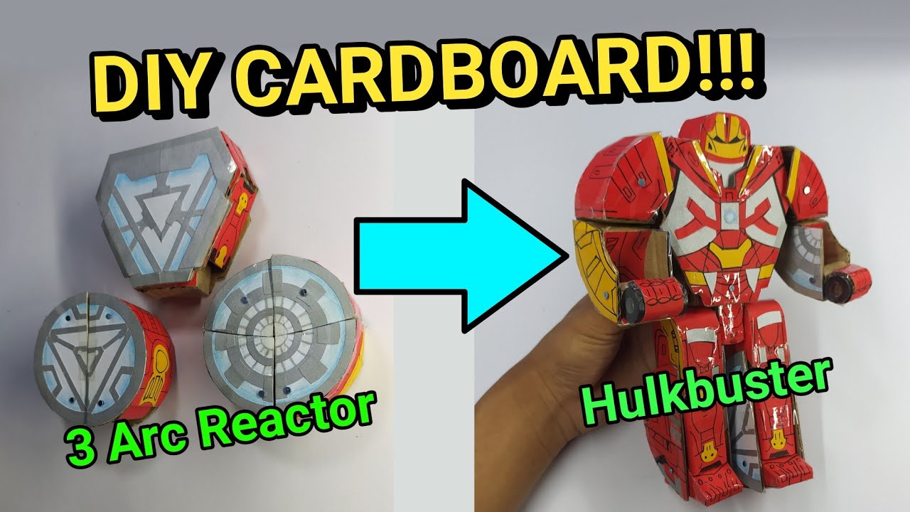 (Картон) 3 Arc Reactor становится Халкбастером (Самоделка) MCU Avengers Infinity War