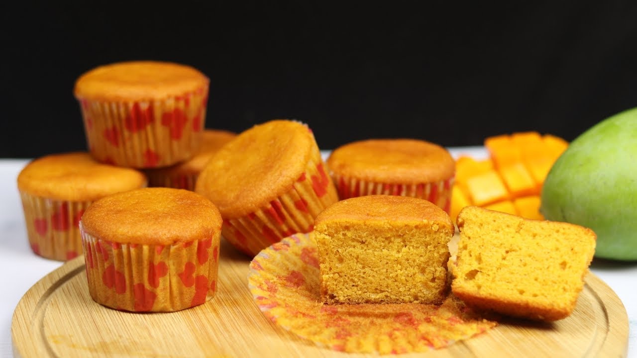 Mango Cupcake Recipe | Mango Cupcake | Easy Mango Cupcake Recipe