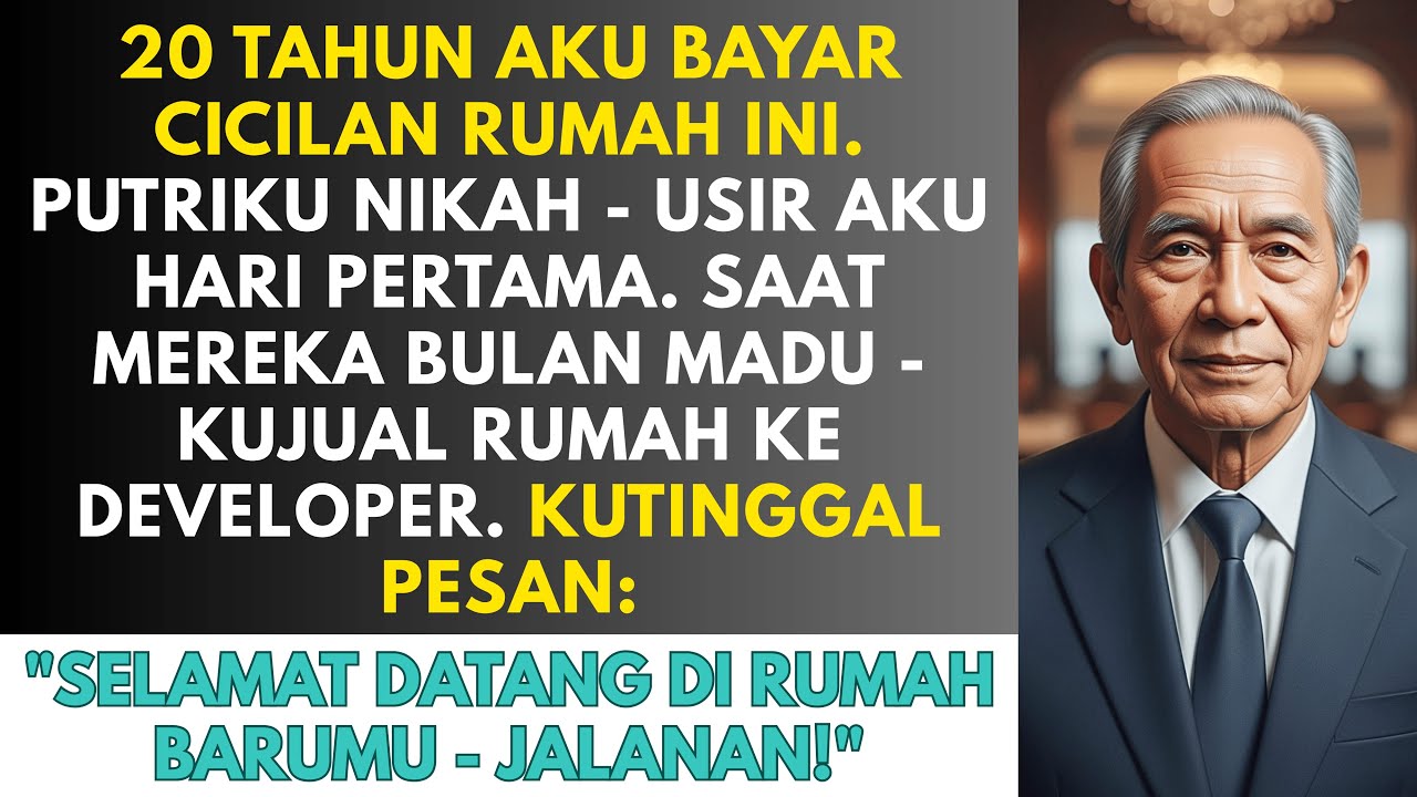 Aku jual rumah diam-diam saat putriku bulan madu - pesanku di pintu membuatnya pingsan...