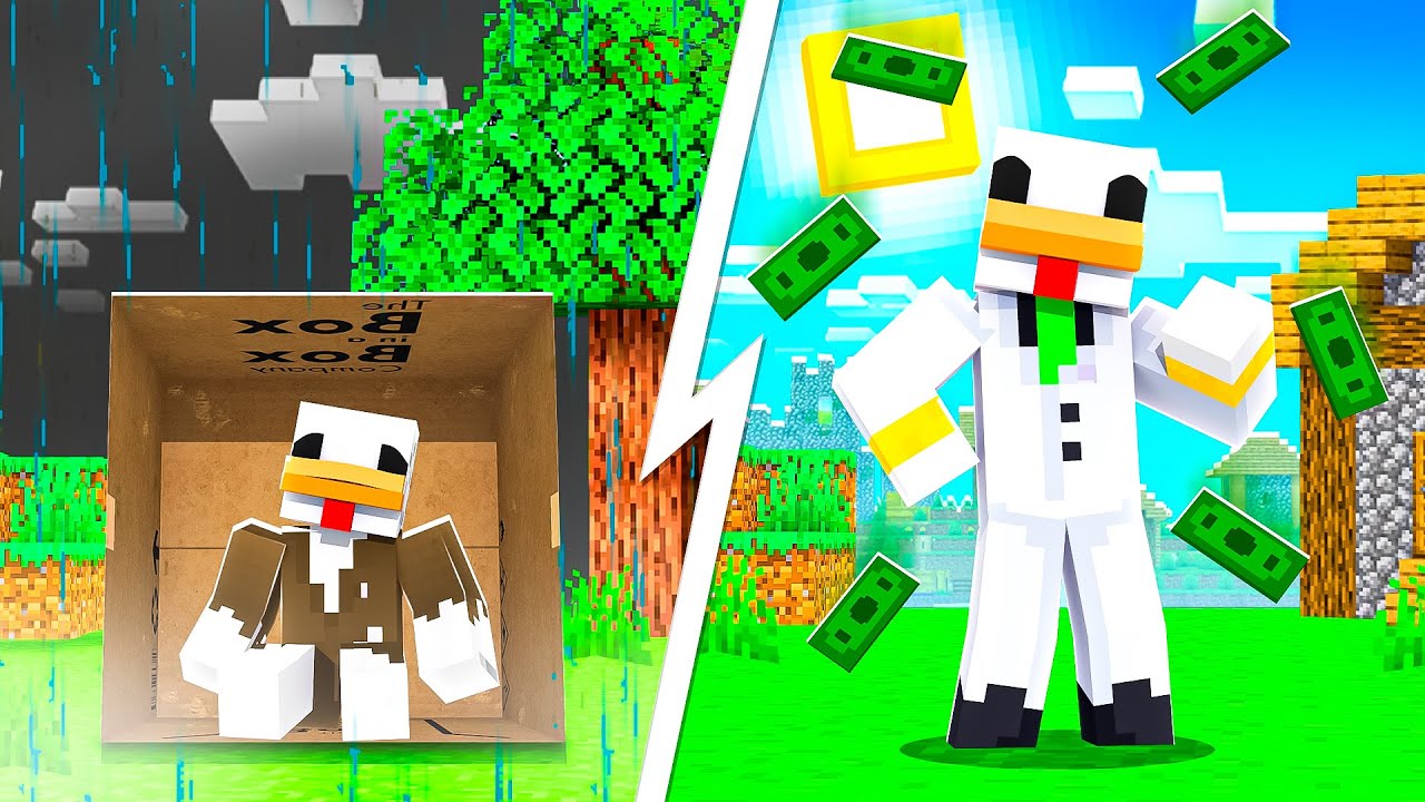 VITA DA POVERO A RICCO SU MINECRAFT