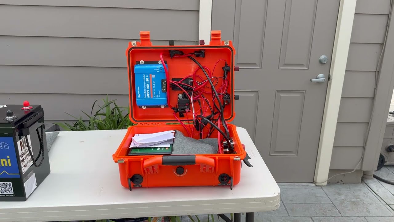 Unconventional Battery Box.  Internal battery + external battery.