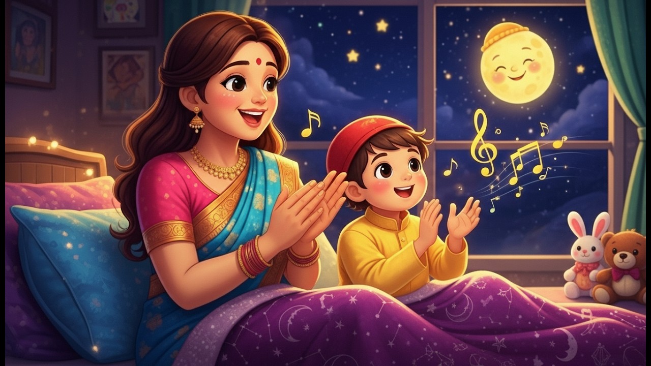 चंदा मामा दूर के | Chanda Mama Door Ke | Hindi Nursery Rhyme for Kids | Moon Song | Hindi Poem