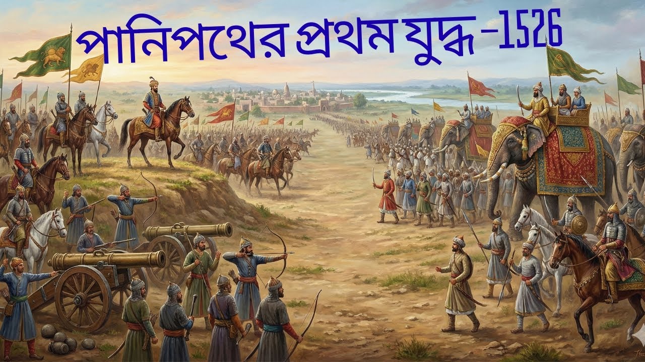 First Battle of Panipat 1526 | History of Mughal Empire in Bengali | Babur vs Ibrahim Lodi,Akash Sir
