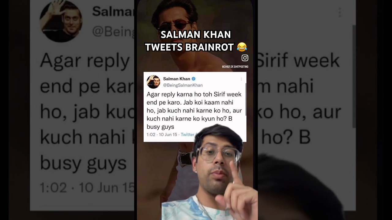 Salman Khan Tweets are ICONIC 😂🤌