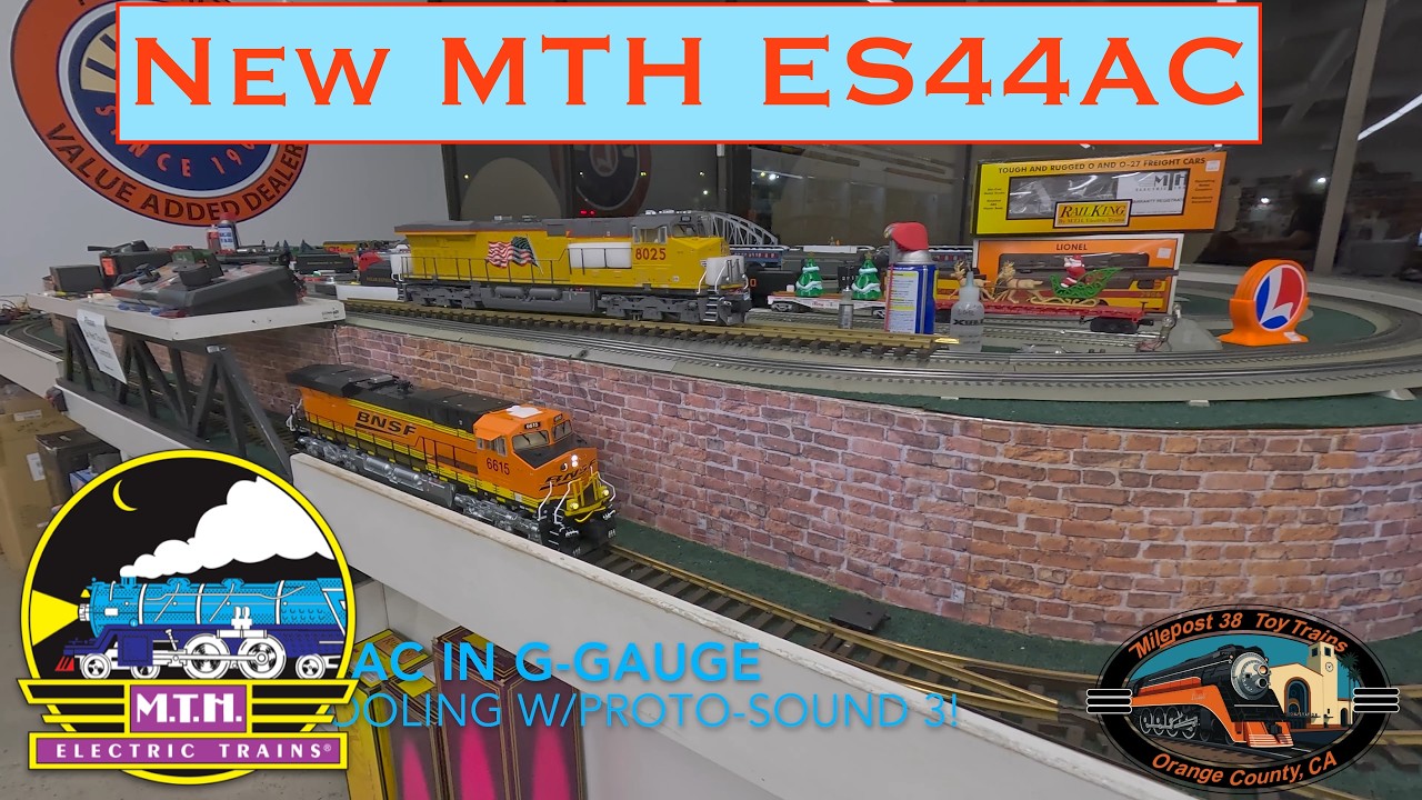 MTH ES44AC's in G-Gauge! All new tooling!