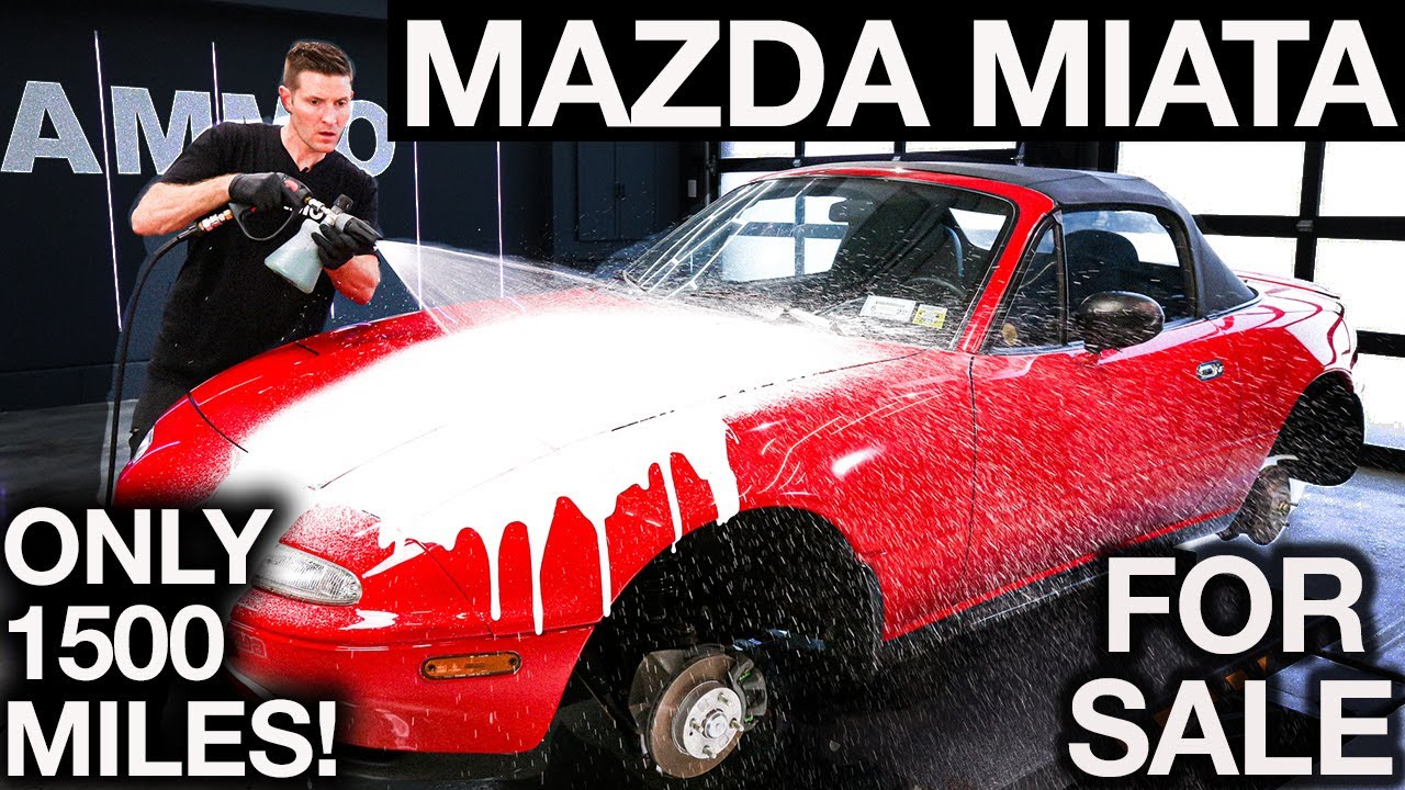 Mazda Miata Full Detail Only 1500 Miles FOR SALE Amazing Before and After!