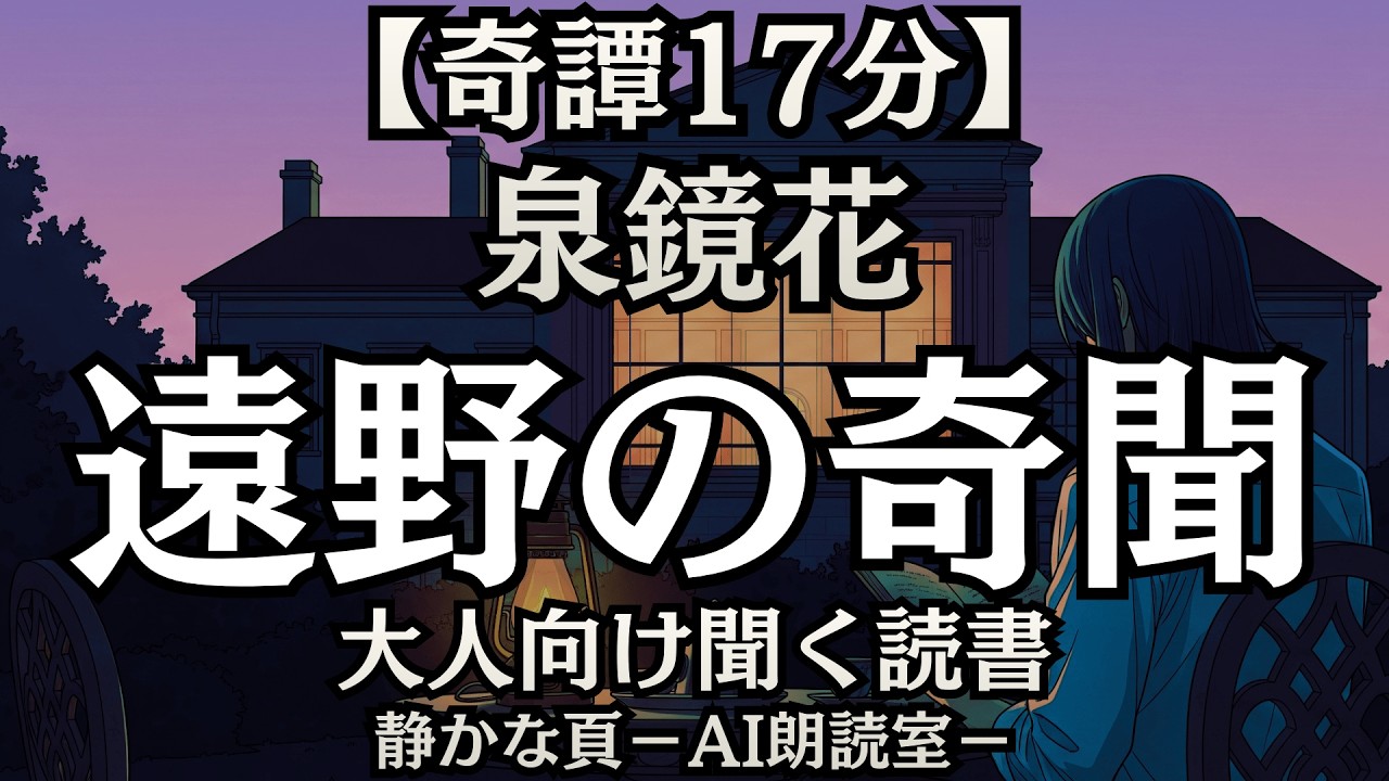 【奇譚】泉鏡花 遠野の奇聞｜AI朗読 大人向け聞く読書 囁き男性ボイス 寝落ち 虫音ASMR