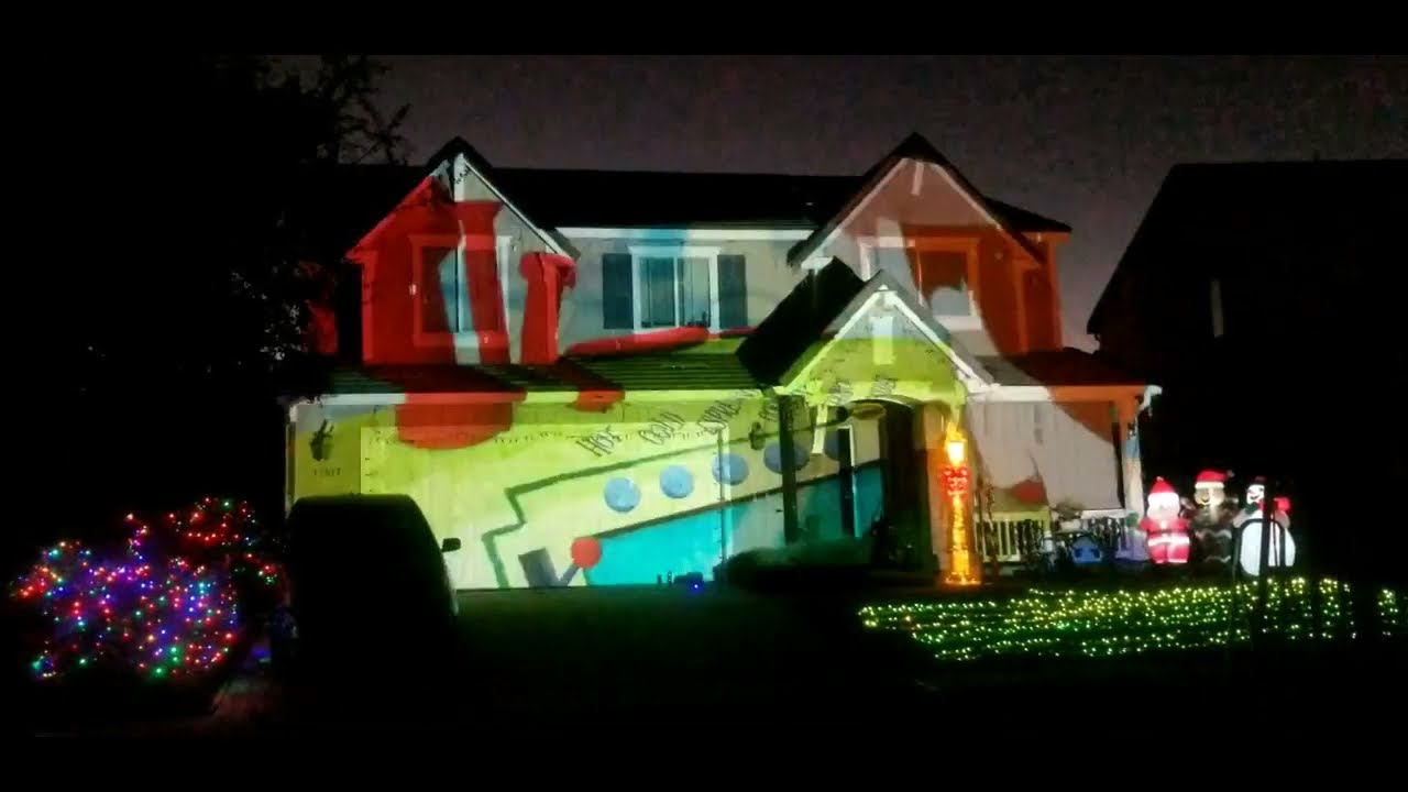 The Detrick's 2022 Christmas Projection Mapping show