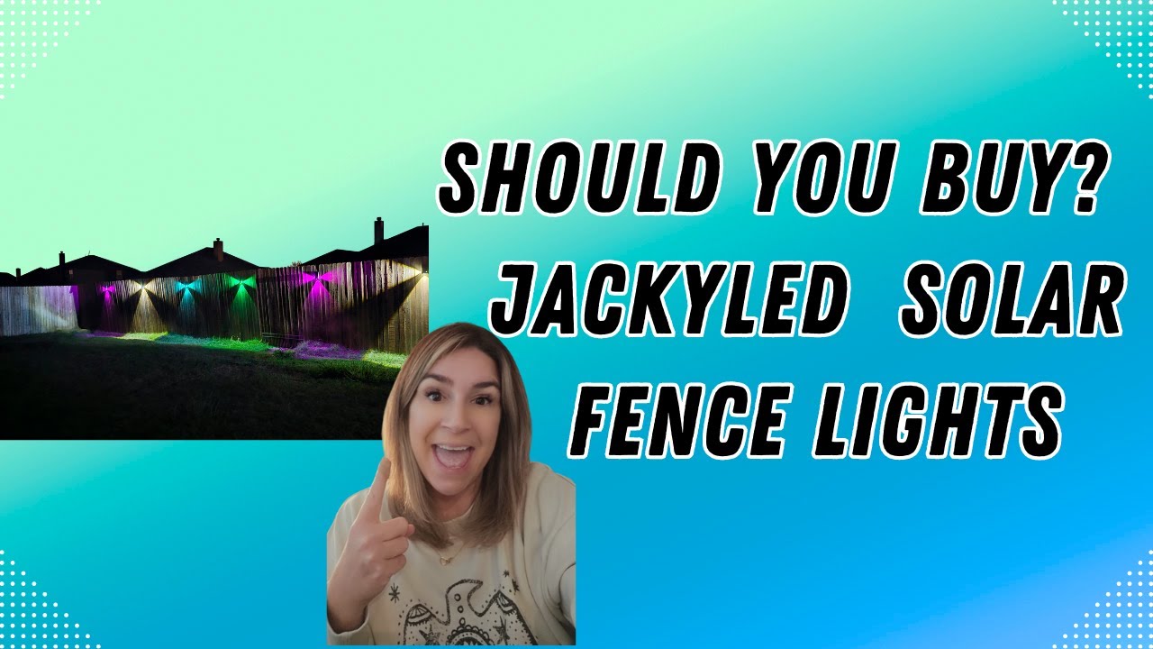 JackyLed Solar Fence Lights