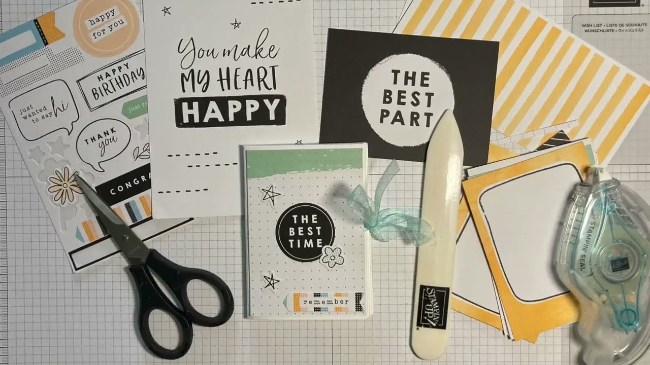 Simple Mini Book using Stampin Up Enjoy The Adventure Memory & More Cards