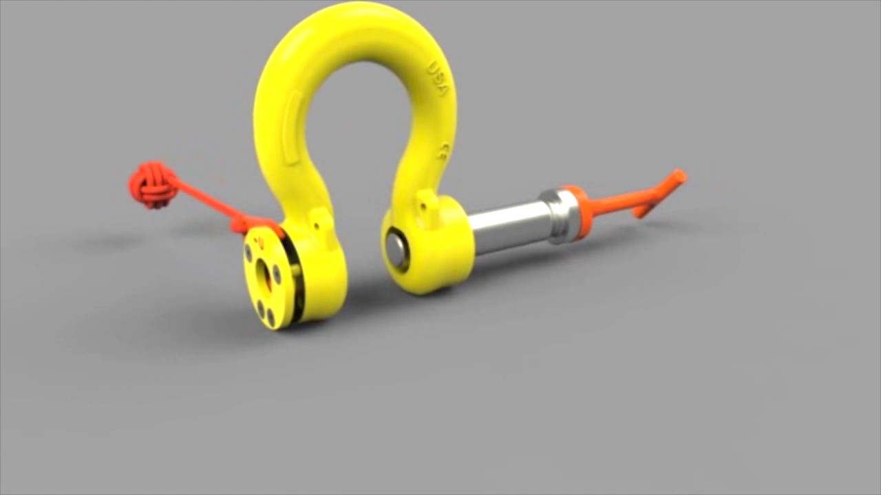 Crosby G-2100 Release & Retrieve ROV Shackle with QUIC-threaded bolt