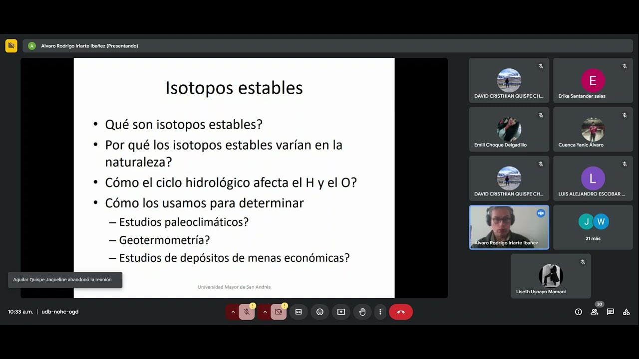 Geoqu&iacute;mica teor&iacute;a - ISOTOPOS ESTABLES 1