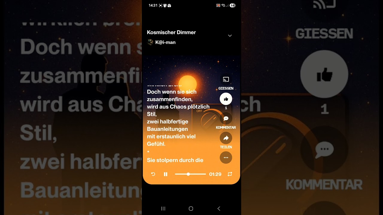 Kosmischer Dimmer
