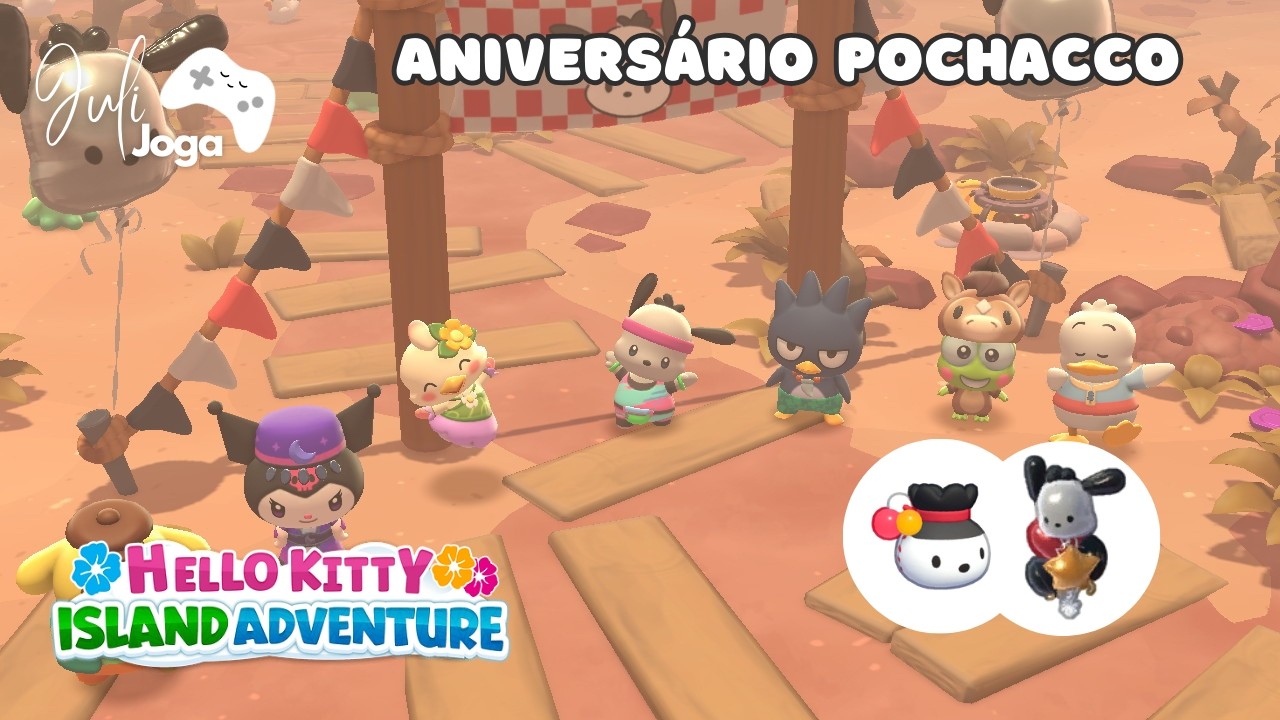 Corrida Especial de Aniversário do Pochacco | Hello Kitty Island Adventure PT-BR