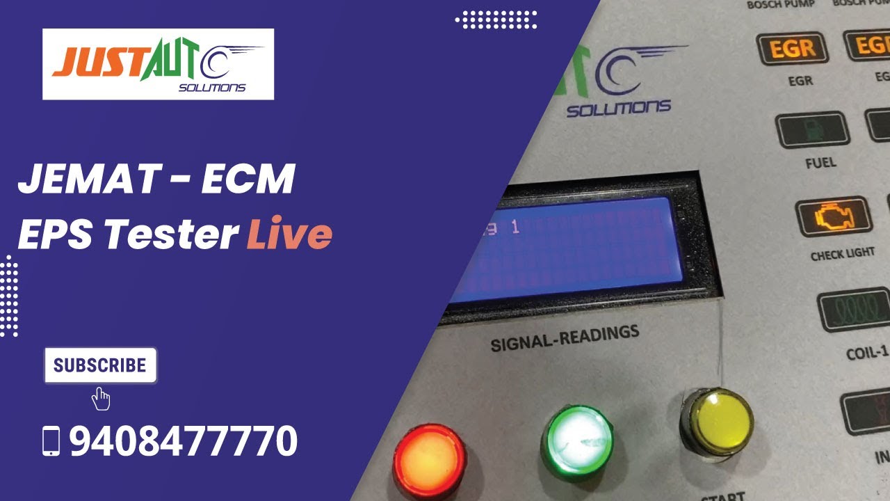 Live Testing JEMAT Best EPS Tester - Best ECM Tester -Best Injector Tester- Best Immobiliser Tester