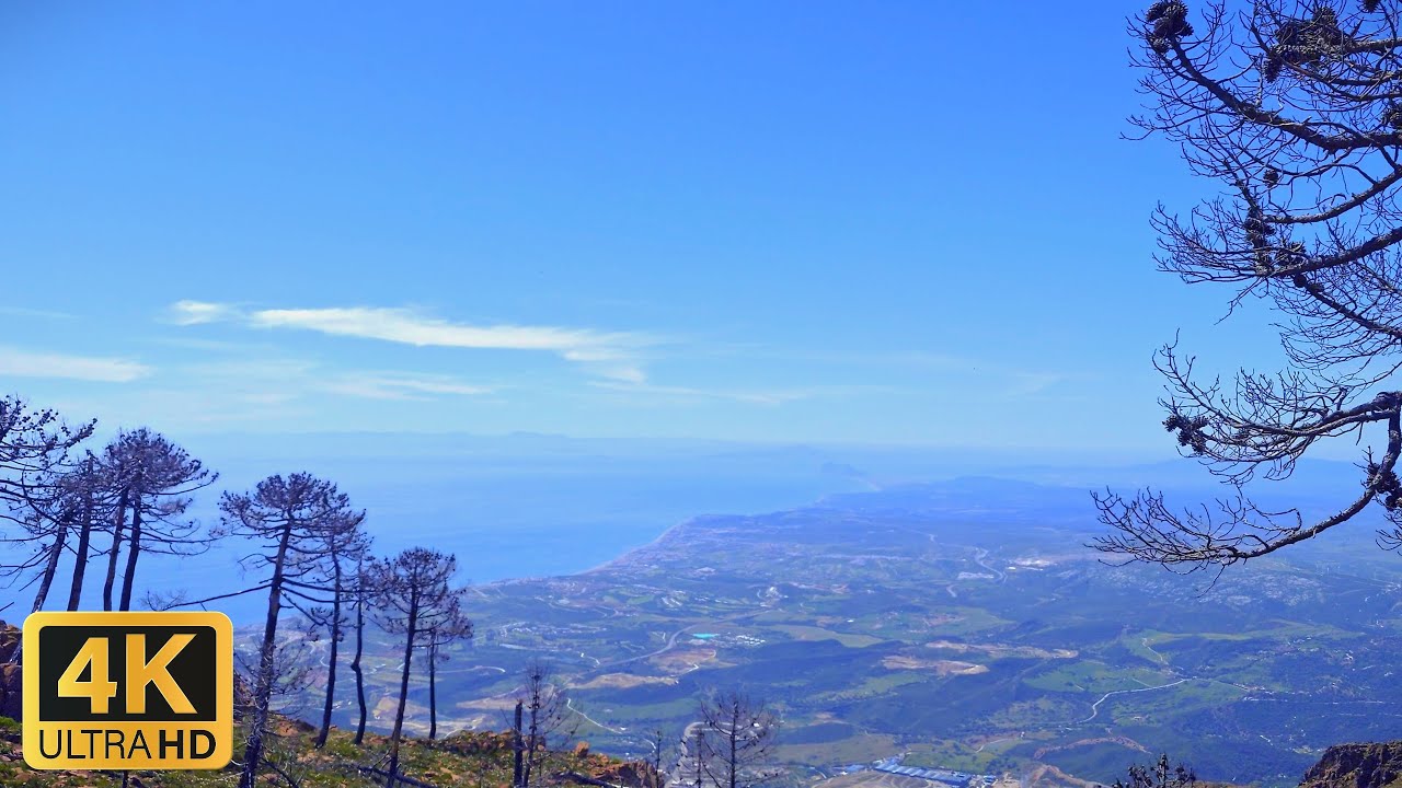 Walking the route of firefighters viewpoint | Estepona | Spain | Nature Sounds | ASMR | 4K