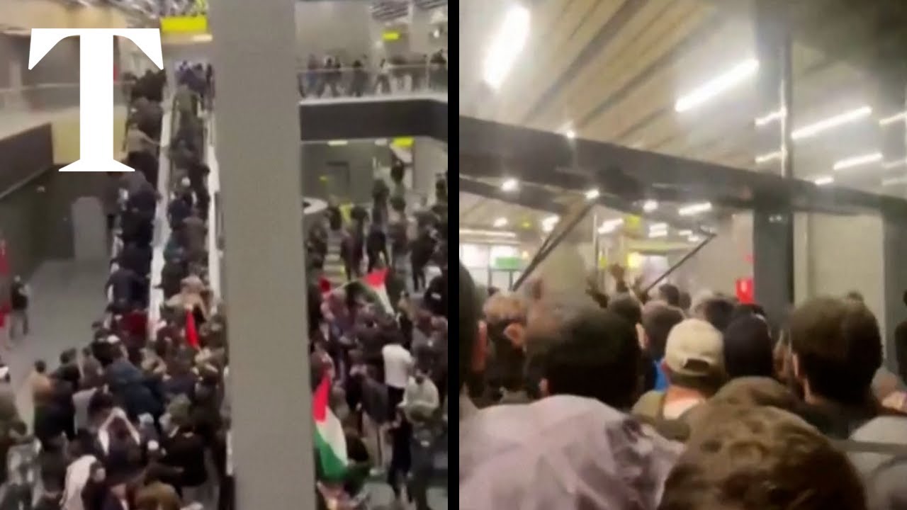 Russian airport stormed by pro-Palestinian protesters