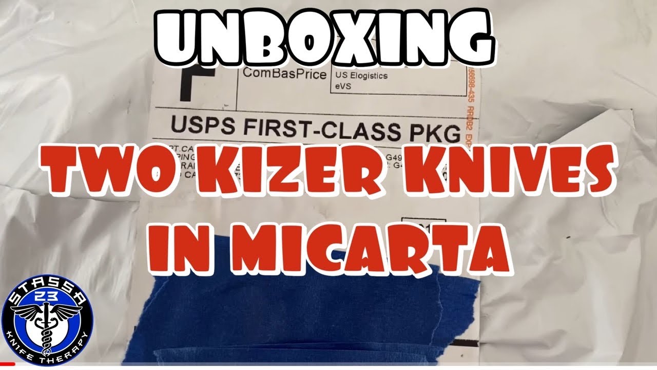 2 Kizer Knives in Micarta Scales/ Stassa 23 Kizer Unboxing