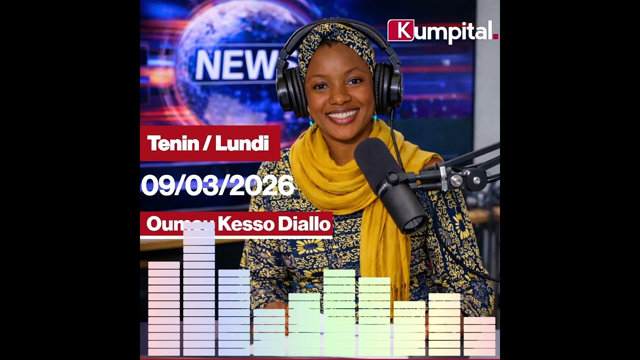 🎙🎧 L'actualité 🇬🇳 du Lundi 9 Mars 2026 avec Oumou Kesso  𝗗𝗜𝗔𝗟𝗟𝗢