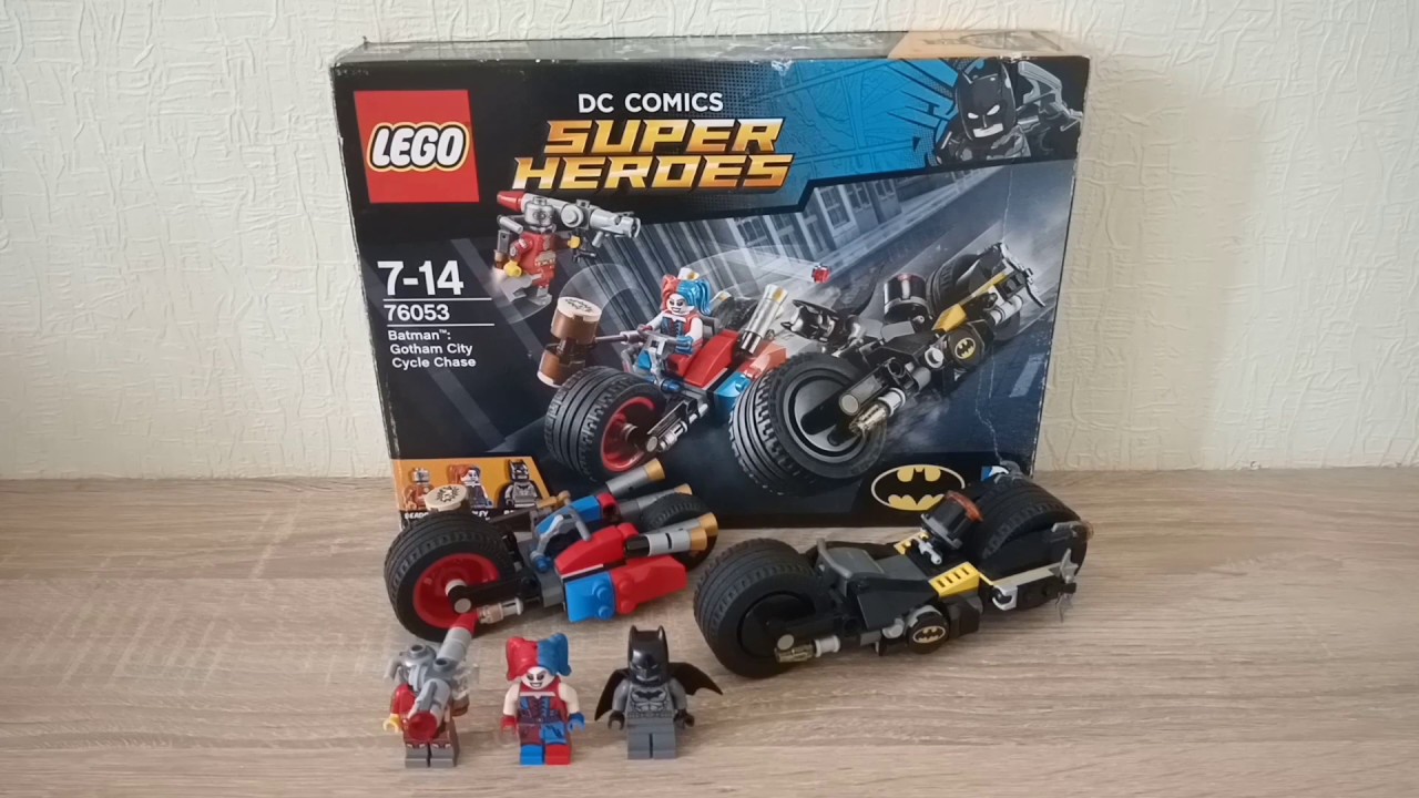 Lego Super Heroes 76053 - Gotham City Review | Супер Герои 76053 Погоня на мотоциклах по Готэм-сити!