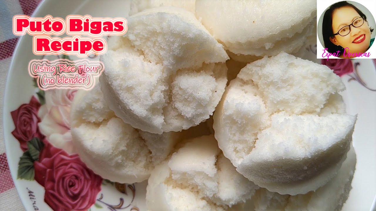 PUTO BIGAS RECIPE / USING RICE FLOUR(NO BLENDER NEEDED)