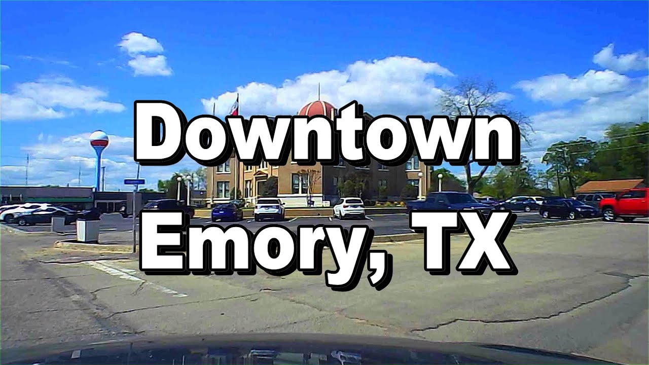 Driving Downtown Emory, TX (Dash Cam)