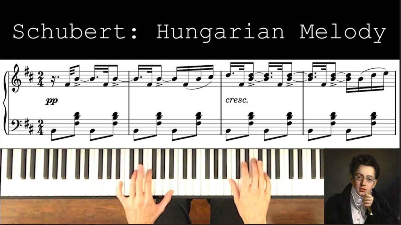 Schubert: Hungarian Melody, score/analysis